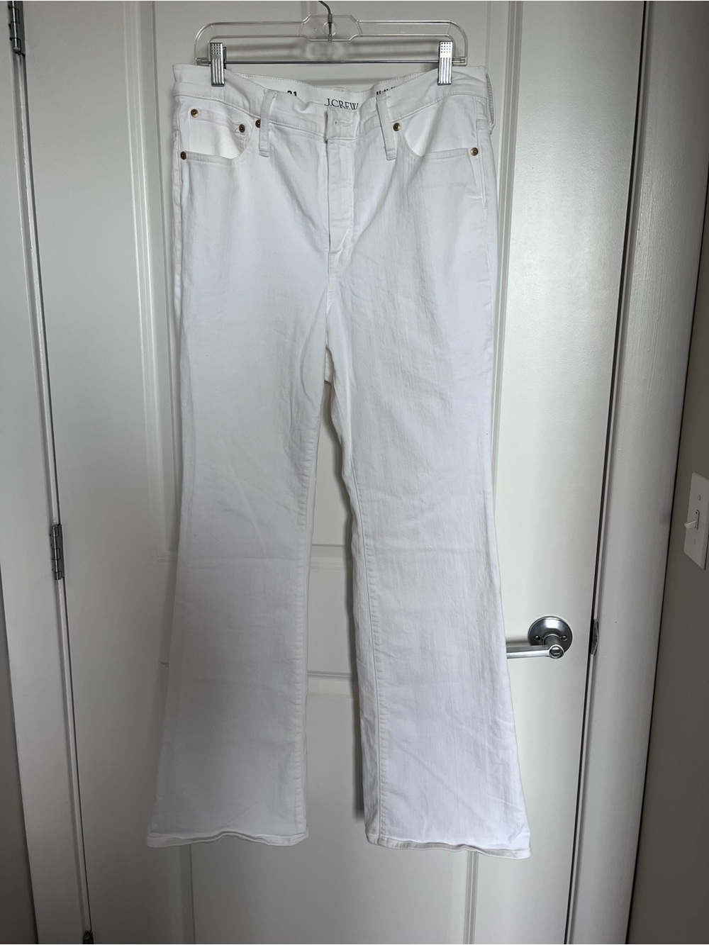 Jcrew white jeans 31 NWOT ‘03 bootcut flare